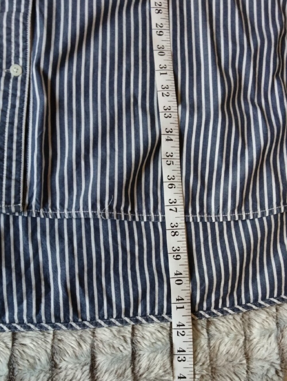 Everlane Navy and White Striped Top - Picture 8 of 12